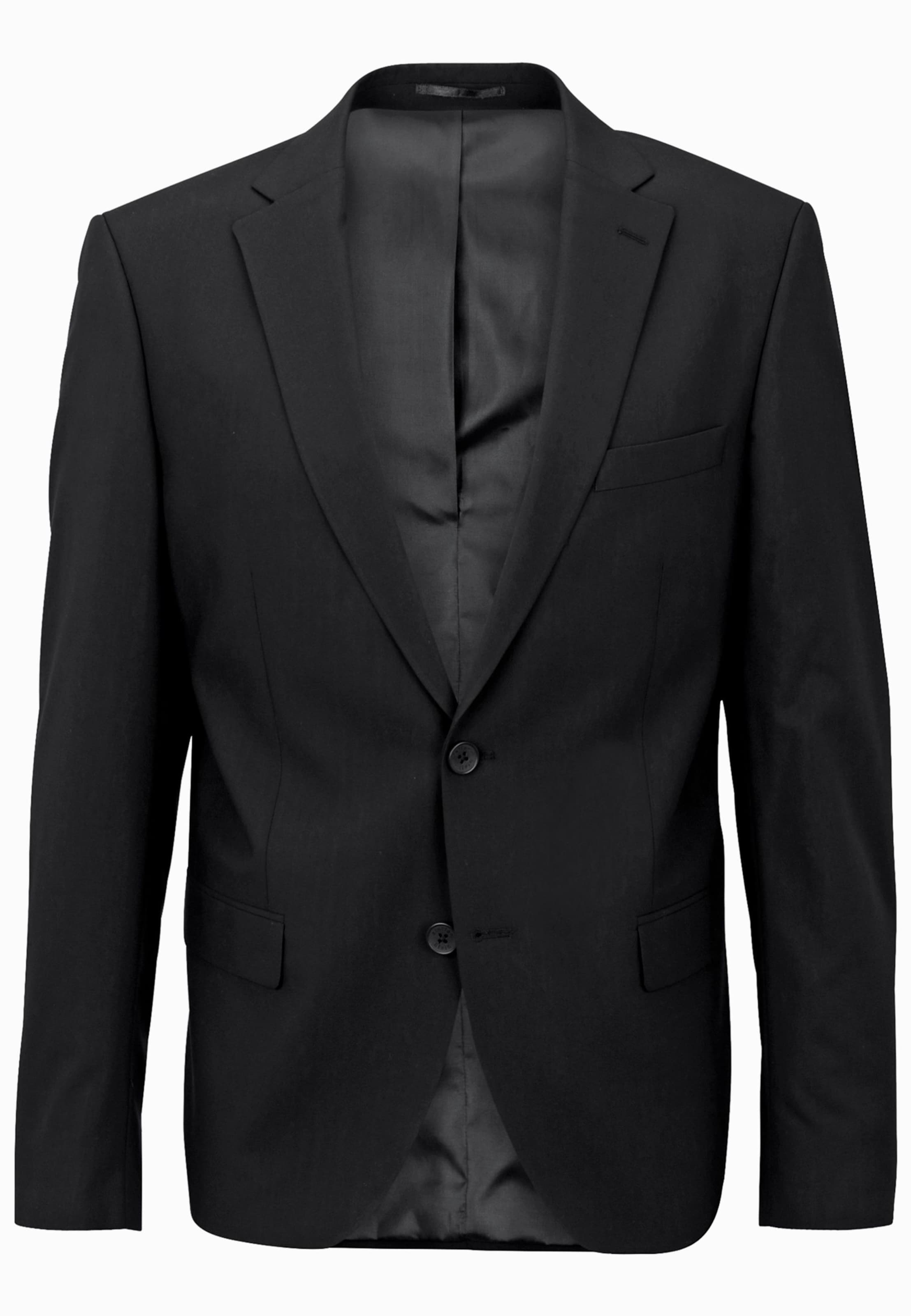 Steffen Klein Slim fit Colbert in Zwart: voorkant