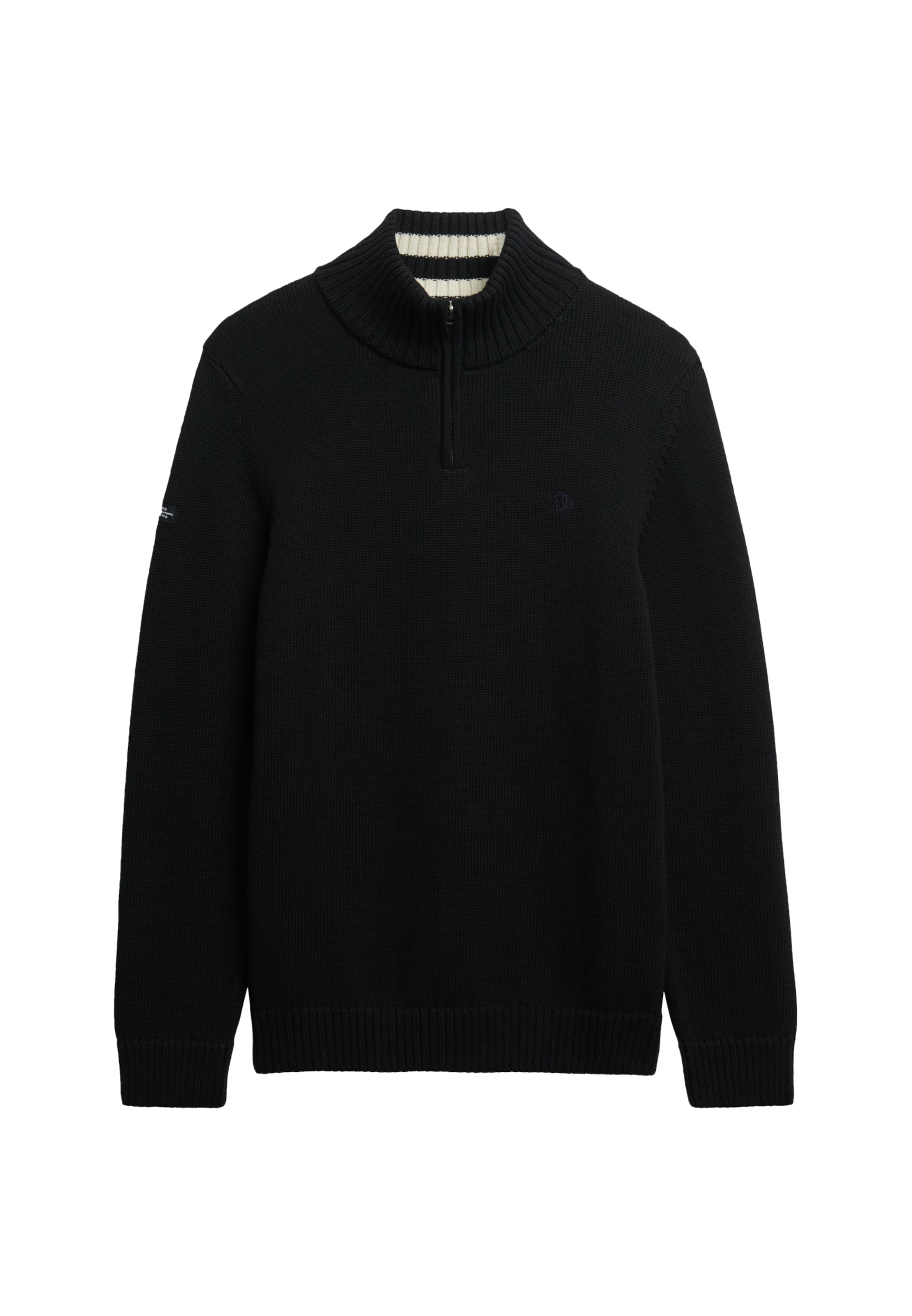 Superdry Sweater in Black: front