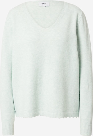 ONLY Sweater 'NIKELAS' in Green: front