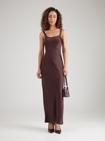 Samsøe Samsøe Večerna obleka 'SUNNA' | rjava barva: sprednja stran
