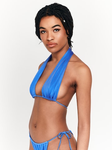 Lezu - Triángulo Top de bikini 'Roswita' en azul: frente