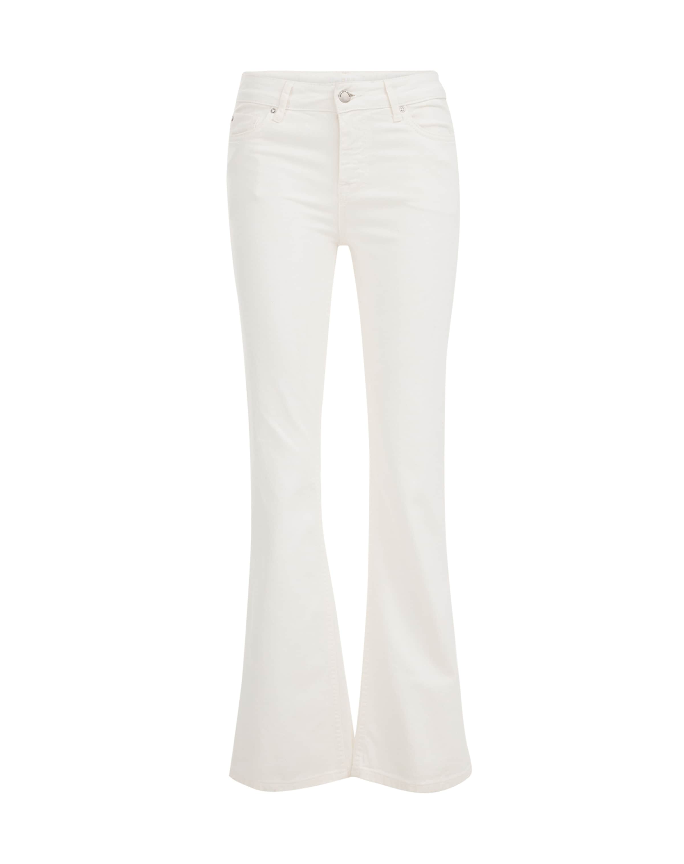 Flared Jeans di WE Fashion in bianco: frontale
