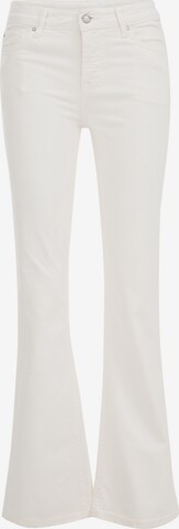 WE Fashion Flared Jeans in White: front