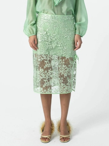 Jupe Coster Copenhagen en vert : devant