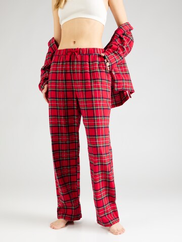 Lindex Pajama Pants in Red: front