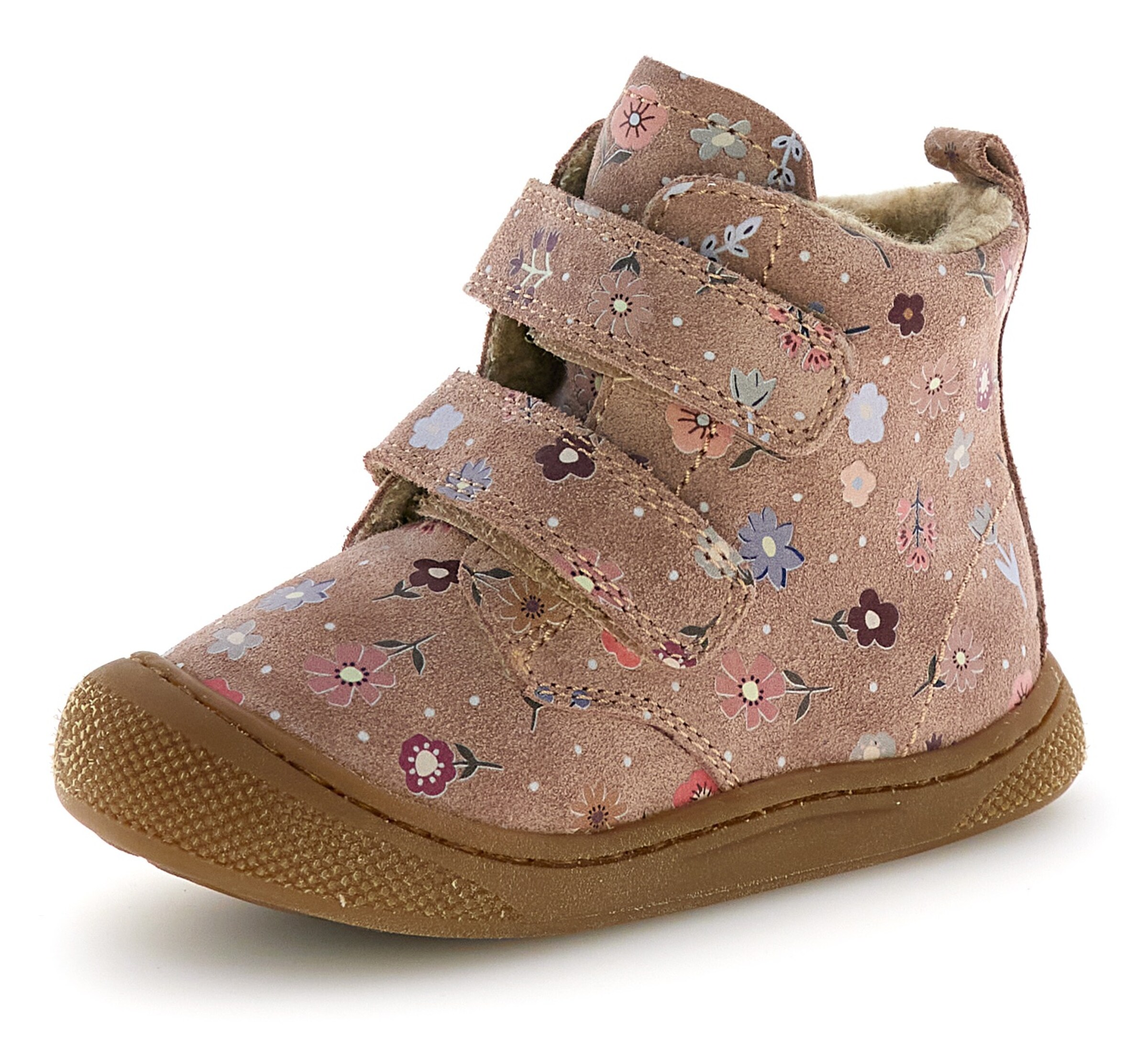 NATURINO First-Step Shoes in Pink: front