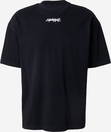 About You x Cyberkongz Shirt 'Nick' in Black: front