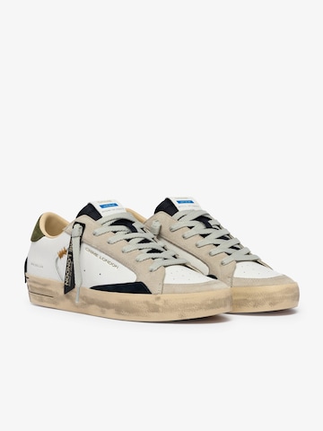 Sneaker bassa di Crime London in bianco