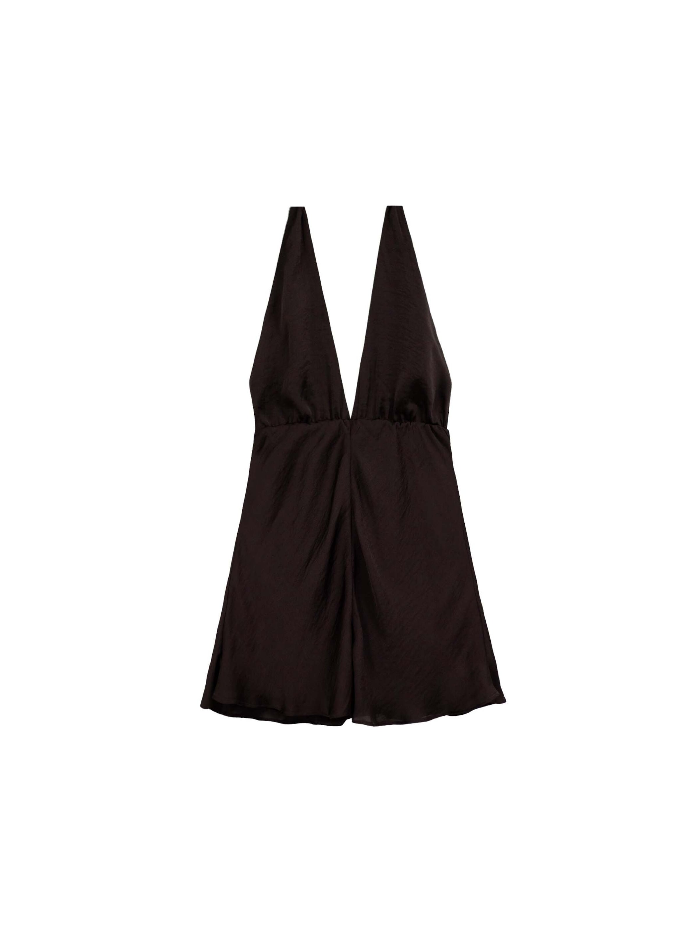 THE-ARE - Jumpsuit en marrón: frente