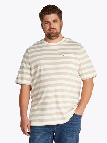 T-Shirt 'ESSENTIAL' Tommy Hilfiger Big & Tall en blanc : devant