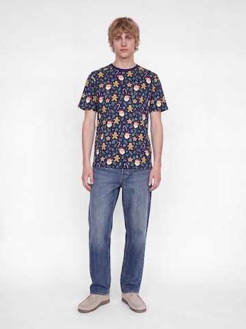 Tricou 'JJBELL XMAS' de la JACK & JONES pe albastru