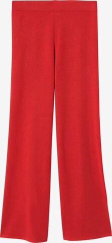 MANGO Wide leg Pants 'Berries' in Red: front