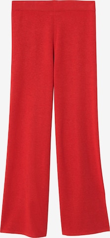 MANGO Zvonové kalhoty Kalhoty 'Berries' – červená: přední strana