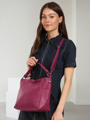 Sac bandoulière Florence en rose : devant