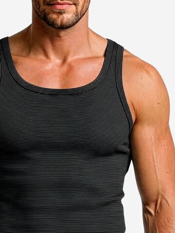 ESGE Undershirt 'Feinripp Ringel' in Black