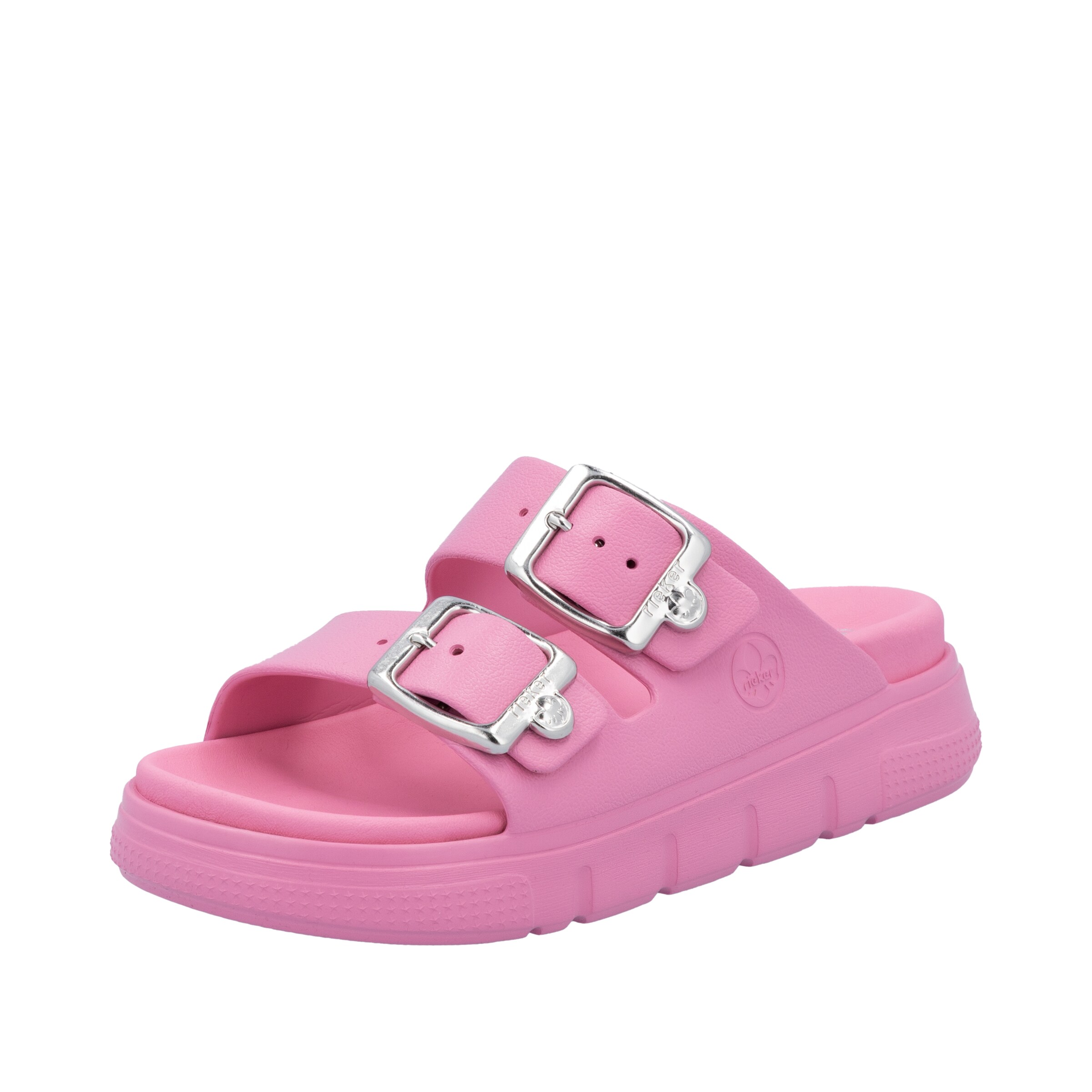 Rieker Mules in Pink: front