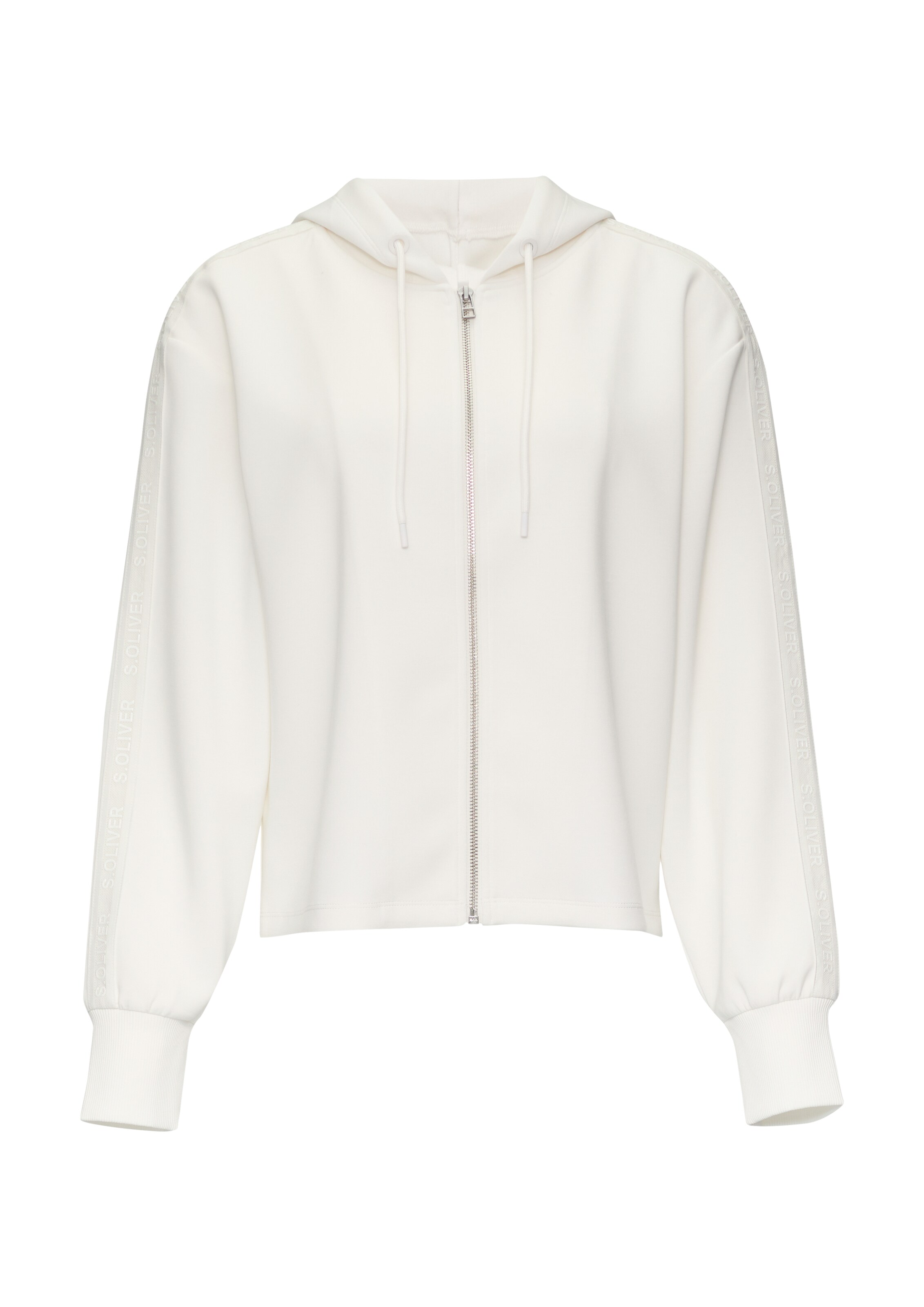 s.Oliver Sweatvest in Beige: voorkant