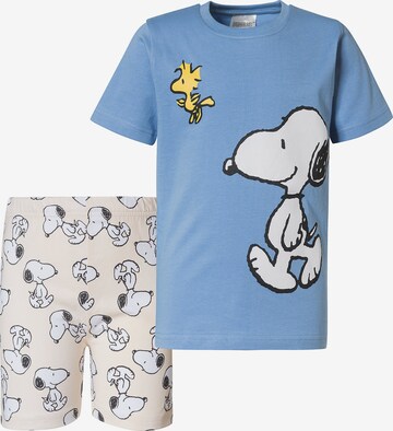 Snoopy & Die Peanuts Schlafanzug in Blau: predná strana