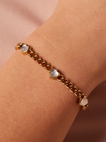 Lucardi Armband 'Herz' in Goud