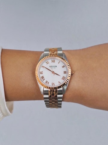 Montre à affichage analogique 'Régler Infinité Steel Silver/Rose Gold - Pearl' Régler en or