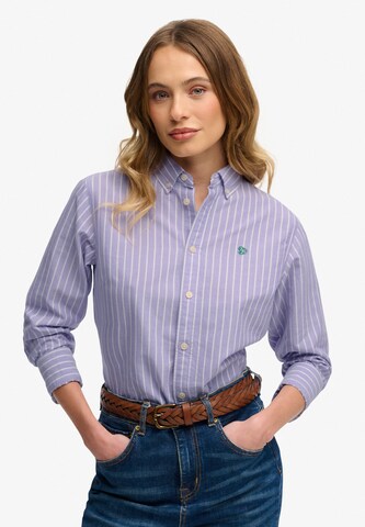 Superdry & Co Blouse 'Oxford' in Purple: front