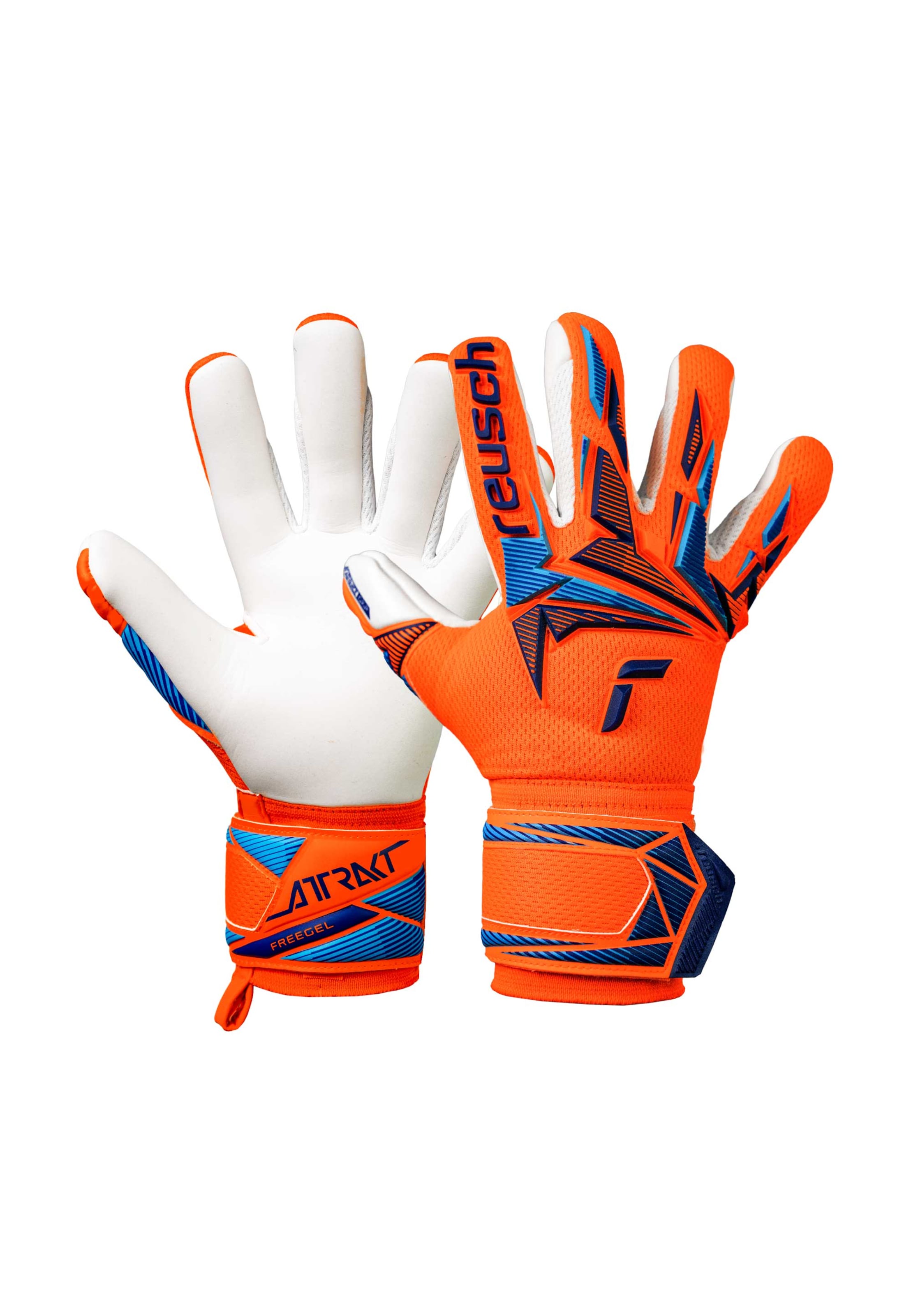 REUSCH Sports gloves 'Attrakt Freegel Advance Junior' in Blue: front
