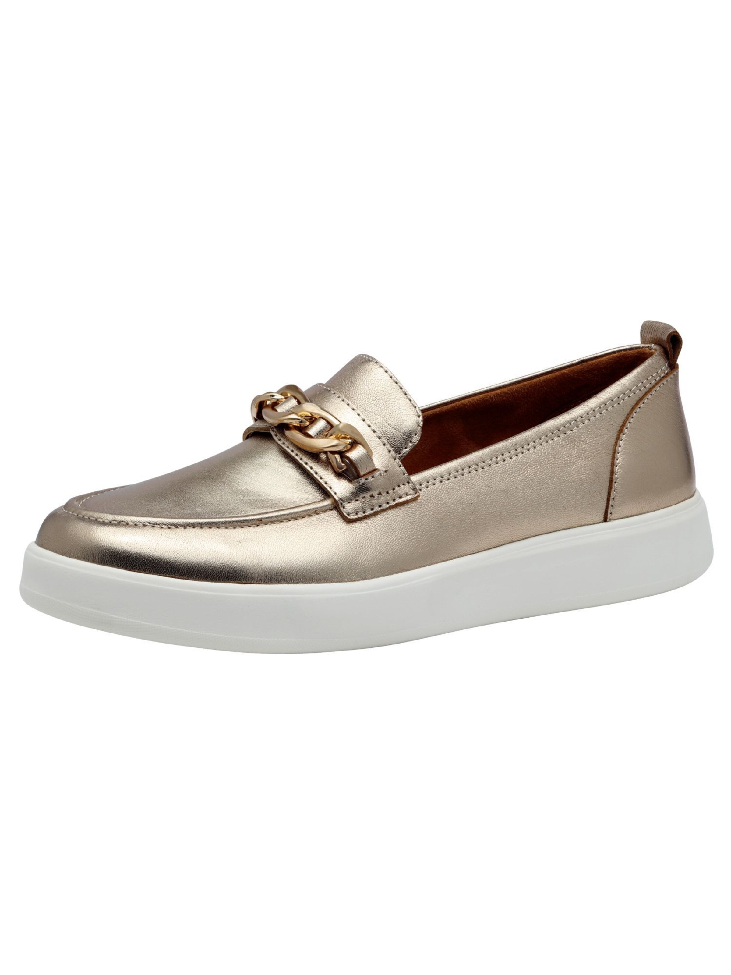 Tamaris Slipper in Gold: Vorderseite