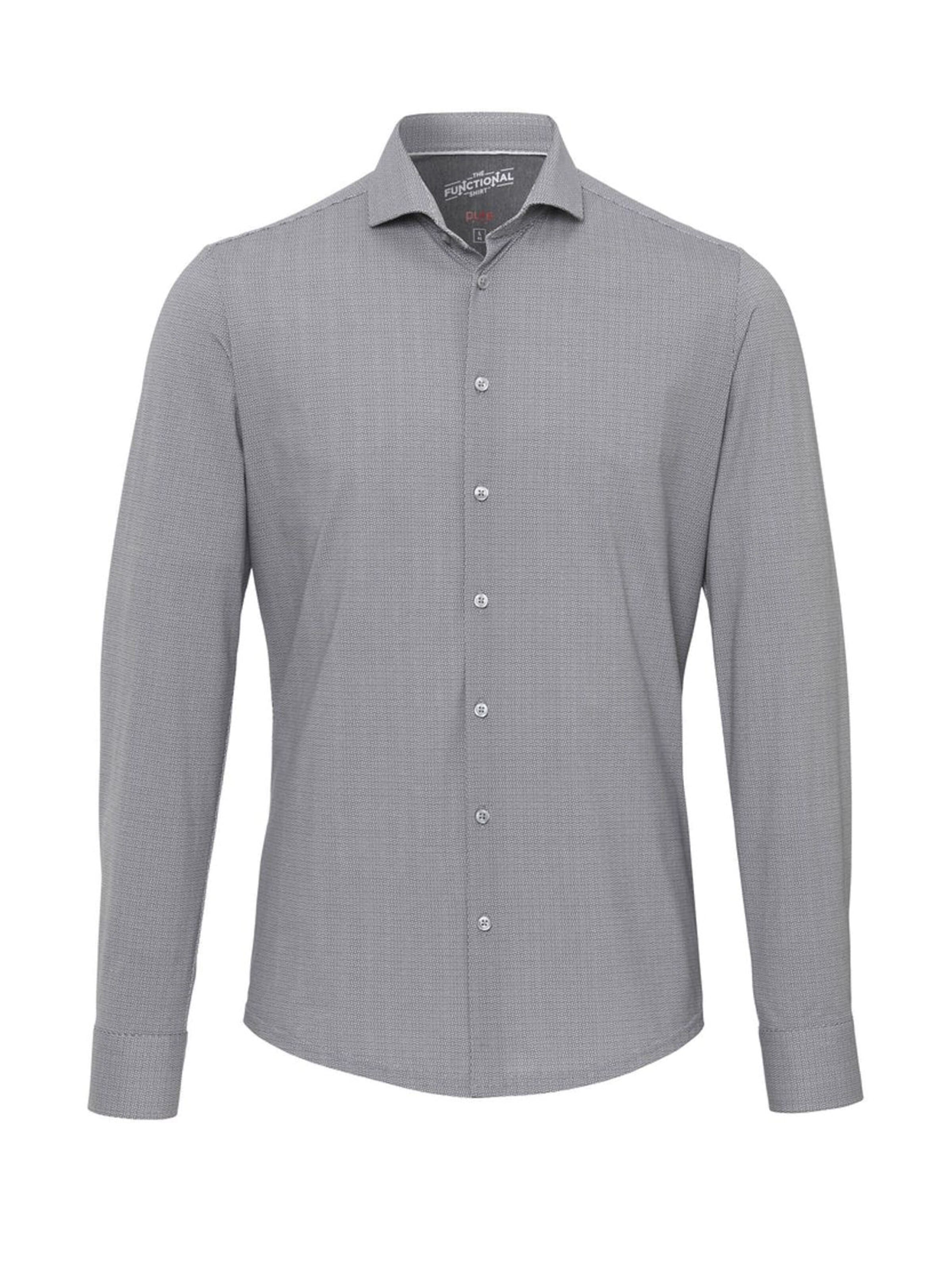 PURE Slim Fit Hemd‌‌‌‌‌ in Grau: Vorderseite