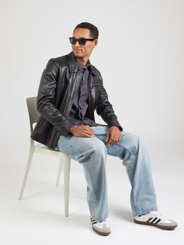 INDICODE JEANS Regular fit Skjorta 'Entry' i svart