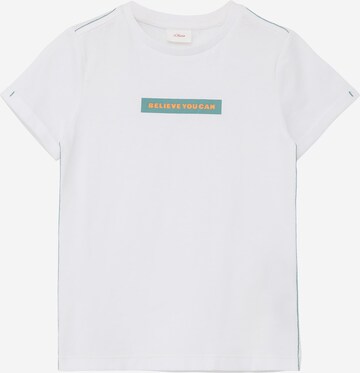 T-Shirt s.Oliver en blanc : devant