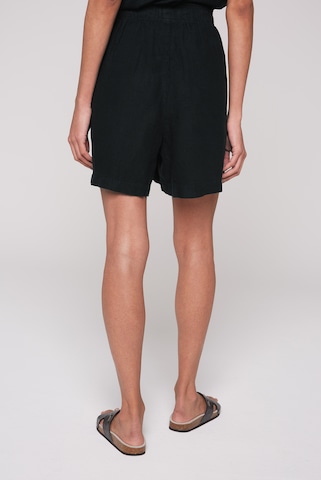 Soccx Loosefit Shorts aus Leinen in Schwarz