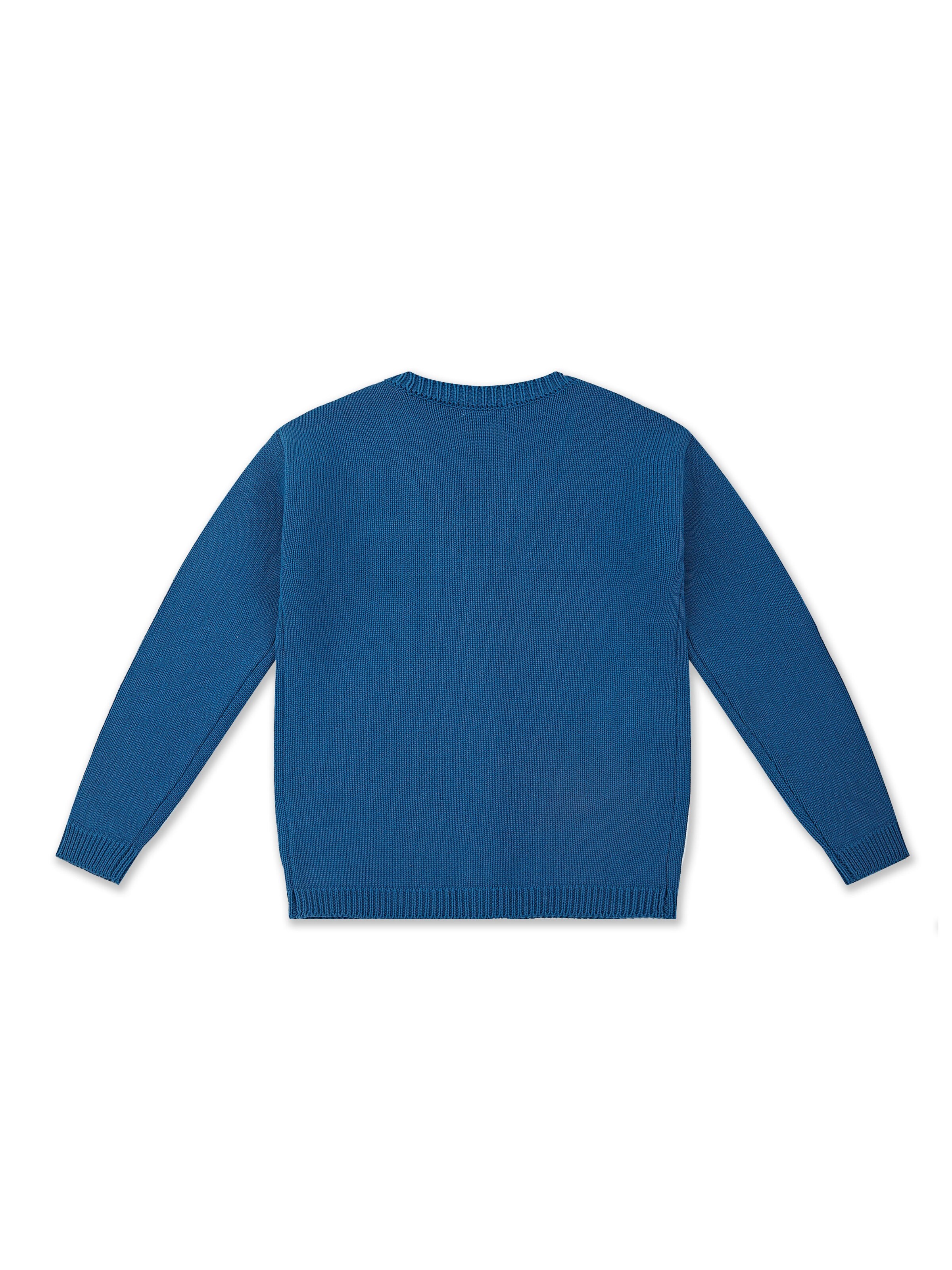 Sailing Knit Cardigan in Blue