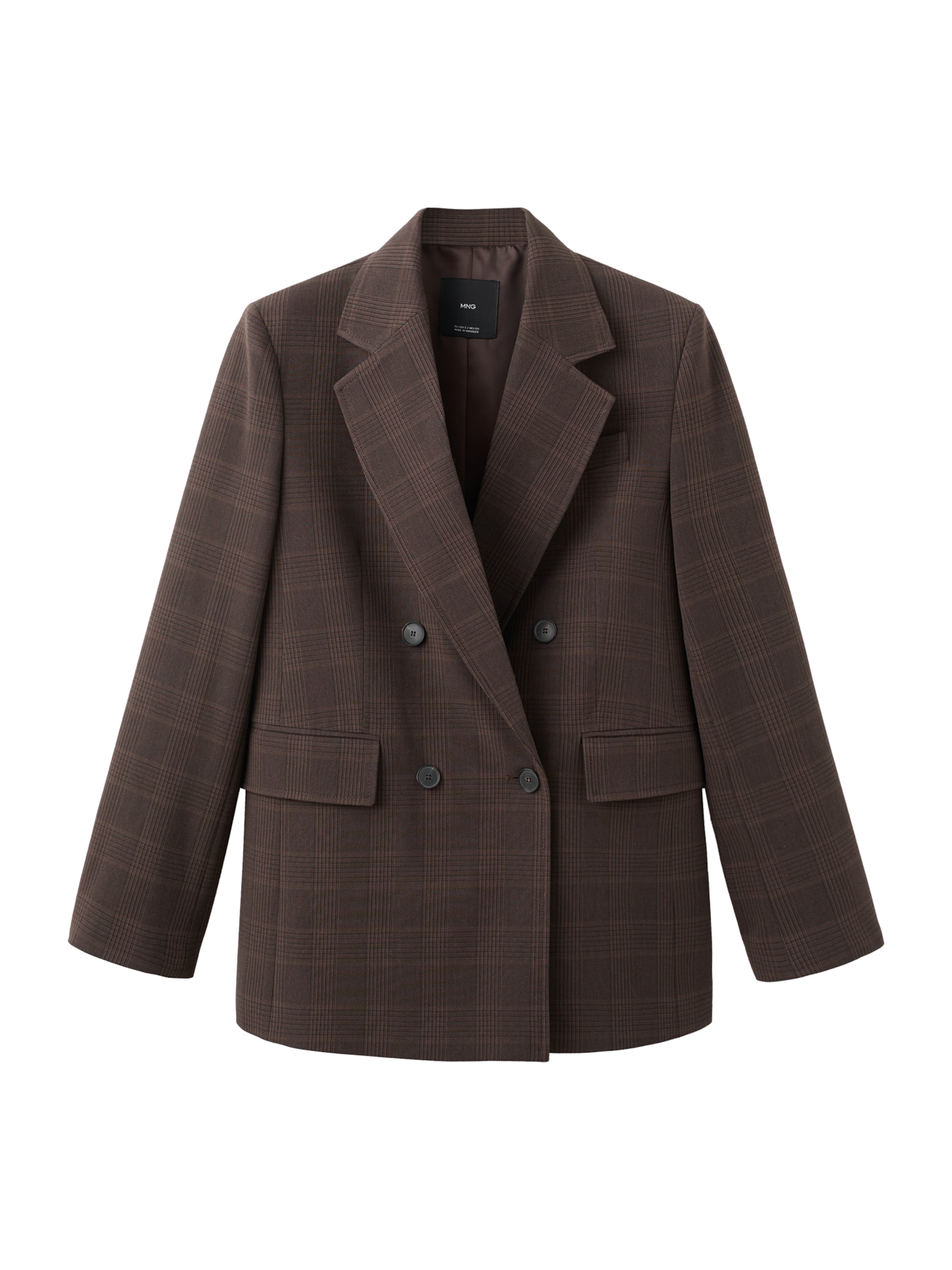 MANGO Блейзър 'Klimt' в кафяво: отпред