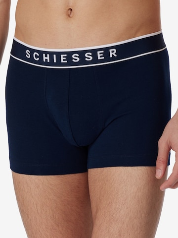 SCHIESSER Boxershorts in Blauw: voorkant