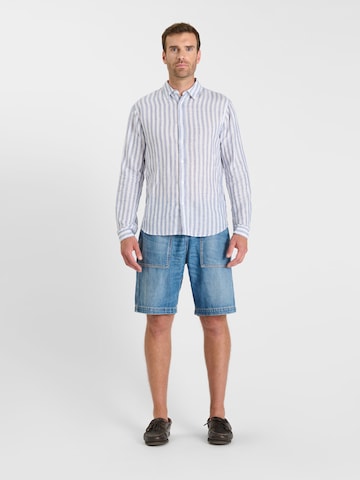 Fit confort Chemise Le Temps Des Cerises en bleu