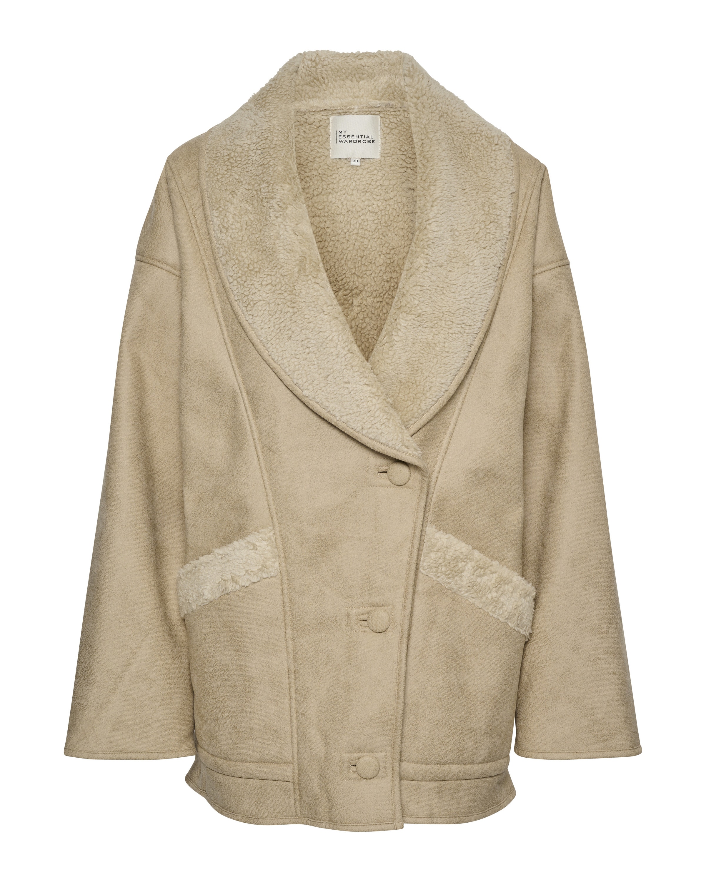 My Essential Wardrobe Between-season jacket 'Jasmin' in Beige: front