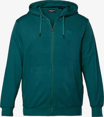Men Plus Sweatshirt in Groen: voorkant