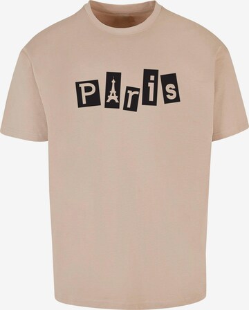 T-Shirt 'Paris' Merchcode en beige : devant