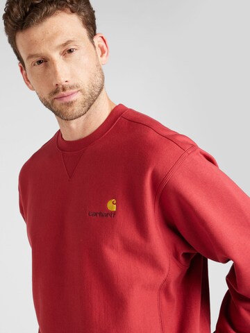 Sweat-shirt 'American Script' Carhartt WIP en rouge
