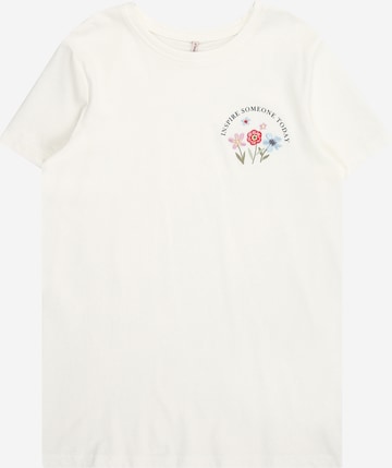 ONLY GIRLS T-Shirt 'KOGEMMA' in Weiß: Vorderseite