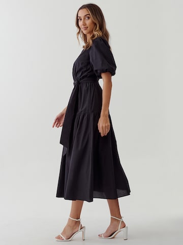 Tussah - Vestido camisero 'WREN' en negro