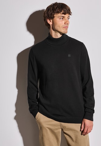 Street One MEN Sweater in Black: front