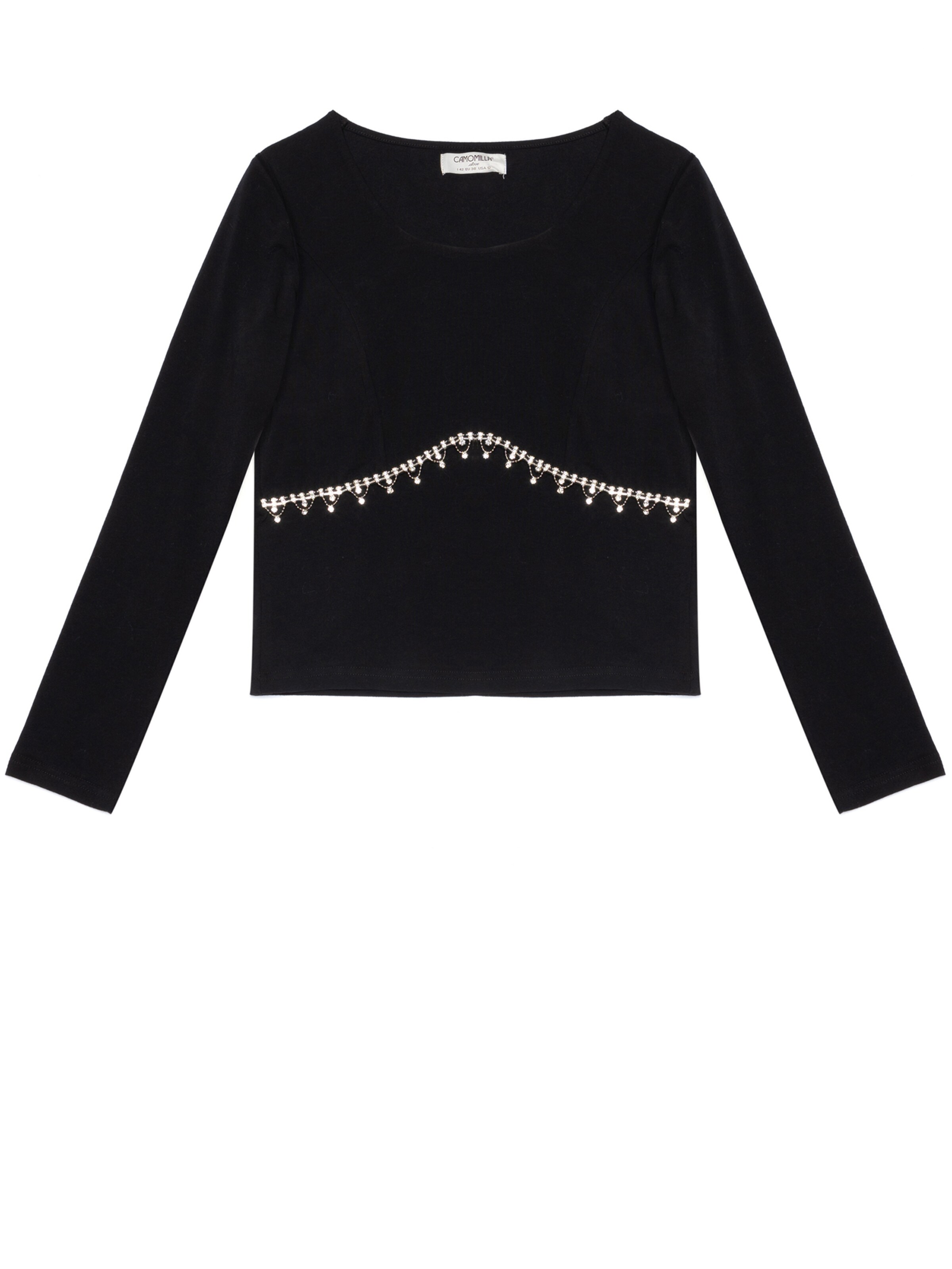 Maglietta 'Shawna' di Camomilla Italia in nero: frontale