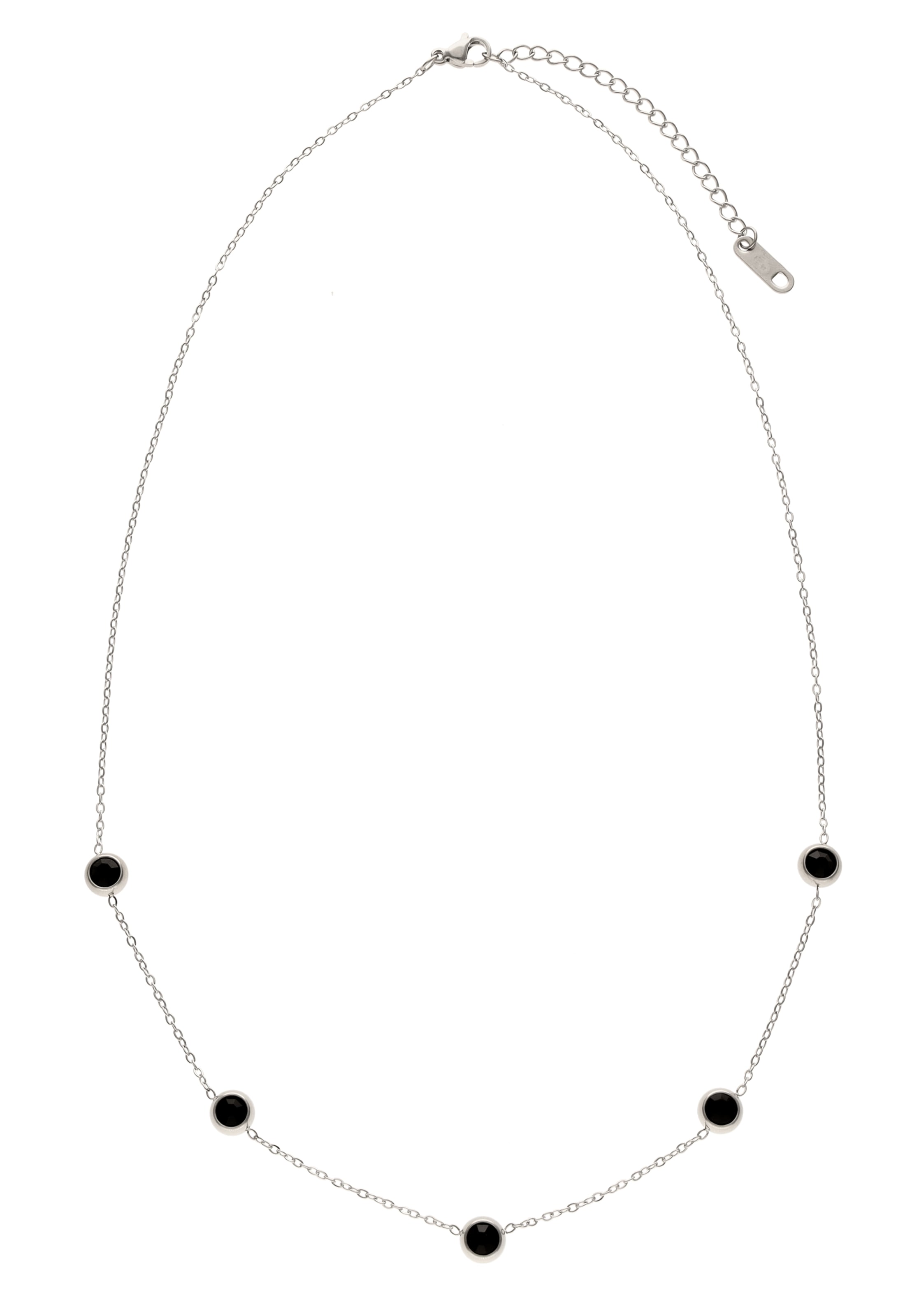 myMo ROCKS Necklace in Silver: front