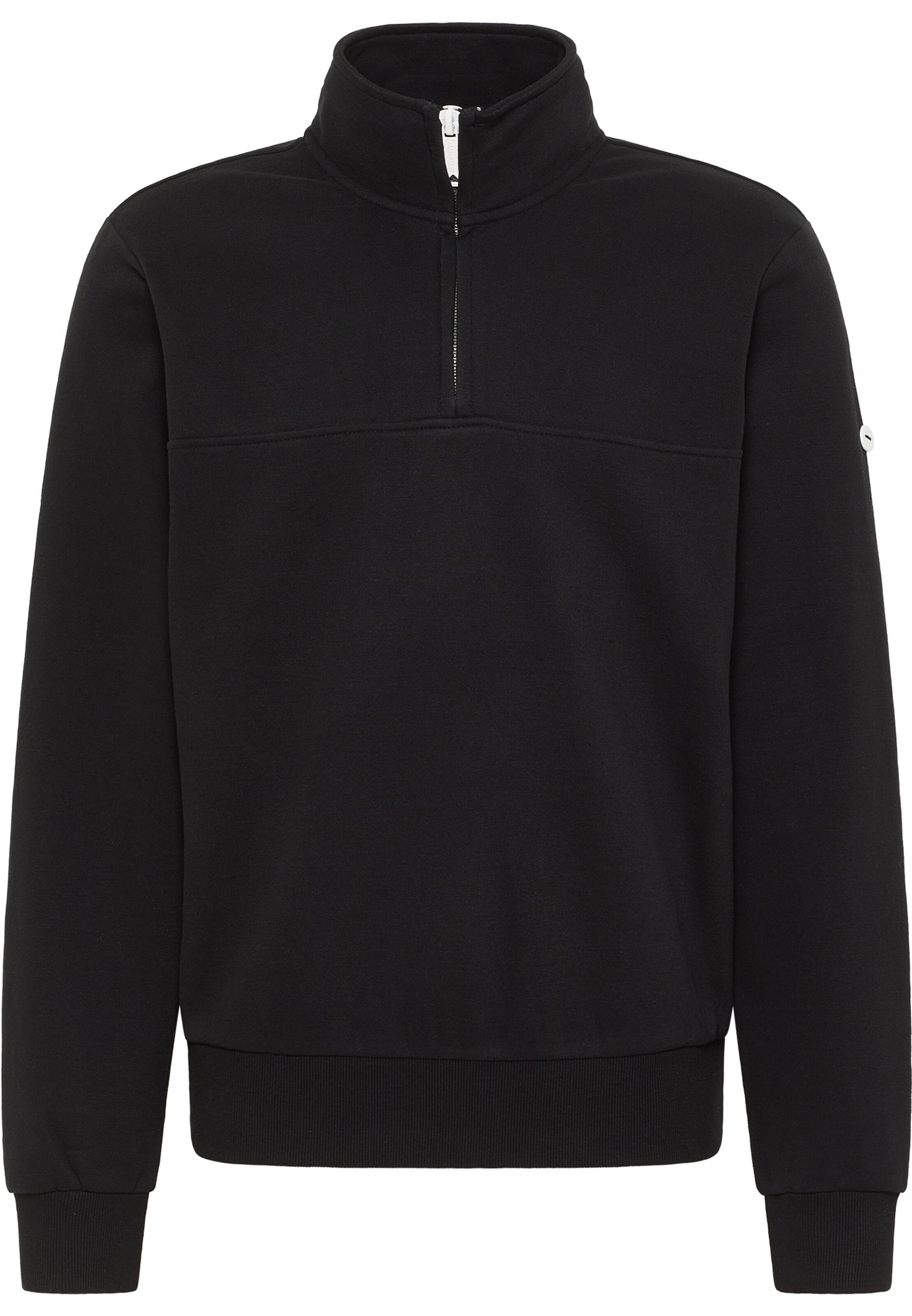 DreiMaster Maritim Μπλούζα φούτερ σε μαύρο: μπροστά