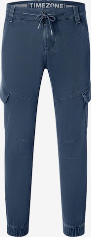 TIMEZONE Tapered Cargo Pants 'Brooklyn' in Blue: front