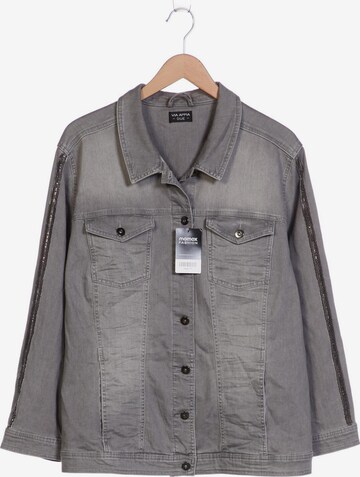 VIA APPIA DUE Jacket & Coat in 6XL in Grey: front