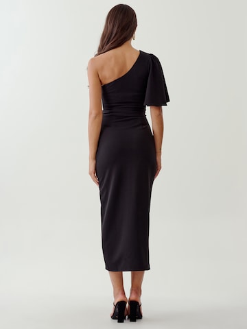 Tussah Dress 'EDINA' in Black: back