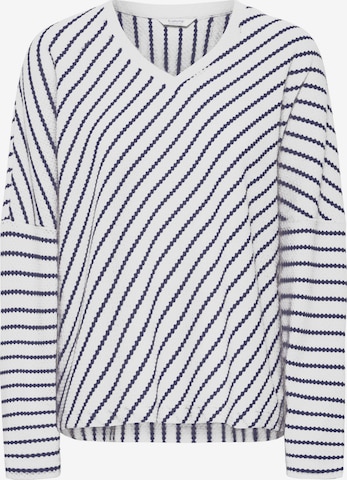 b.young Trui ' BYRUNI ' in Wit: voorkant