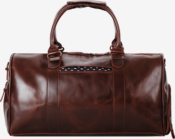 Borsa weekend di Buckle & Seam in marrone: frontale